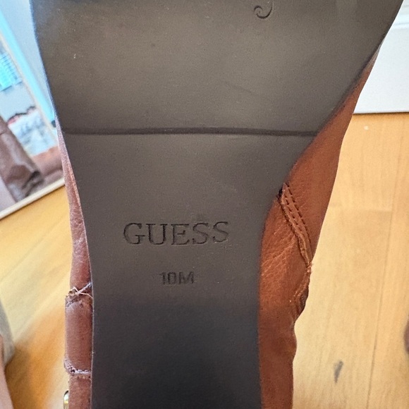 Guess Farnellis Brown/Tan Leather Boots - Picture 6 of 7